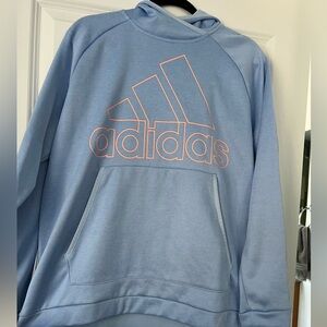 Adidas Sky Blue Pullover Hoodie